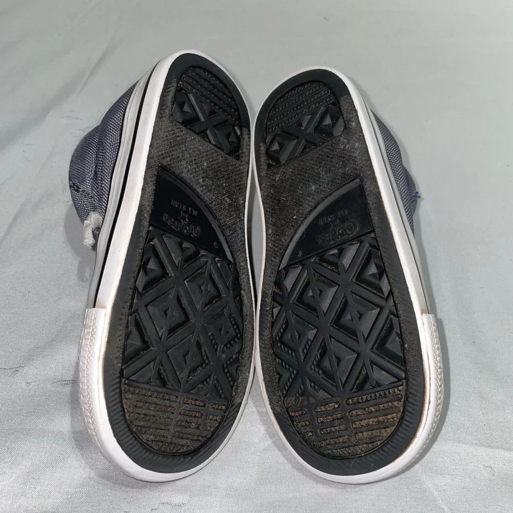 Converse‎ Chuck Taylor All Star Axle Mid Gray Blue Infant Toddler Shoes Size 9